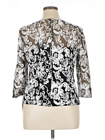 Alex Evenings 3/4 Sleeve Blouse (view 2)