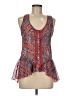 Eyelash Couture 100% Polyester Red Sleeveless Blouse Size M - photo 1