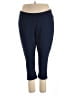 Roaman's Solid Blue Active Pants Size 26 (2X) - photo 1