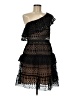 Self-Portrait 100% Polyester Black Cocktail Dress Size 8 - photo 1