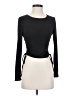 Final Touch Black Long Sleeve Top Size S - photo 1