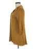 Fenini Brown 3/4 Sleeve Button-Down Shirt Size M - photo 5