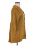 Fenini Brown 3/4 Sleeve Button-Down Shirt Size M - photo 4