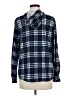 Eden & Olivia Blue Long Sleeve Button-Down Shirt Size M - photo 2