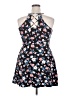 No Boundaries 100% Polyester Floral Black Casual Dress Size XXL - photo 2