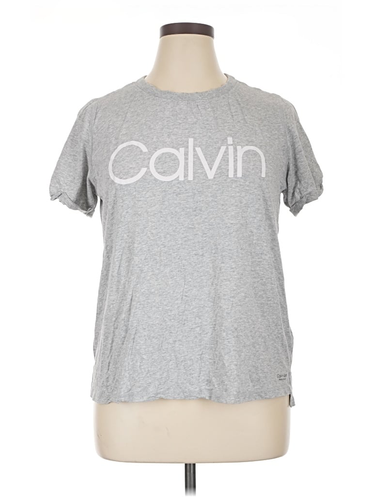 Pre-owned Calvin Klein Performance Active T-shirt In Silver