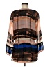 Calvin Klein 100% Polyester Brown 3/4 Sleeve Blouse Size M (estimated) - photo 2