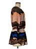 Calvin Klein 100% Polyester Brown 3/4 Sleeve Blouse Size M (estimated) - photo 4
