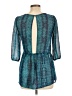 Freebird 100% Polyester Teal 3/4 Sleeve Top Size L (estimated) - photo 2