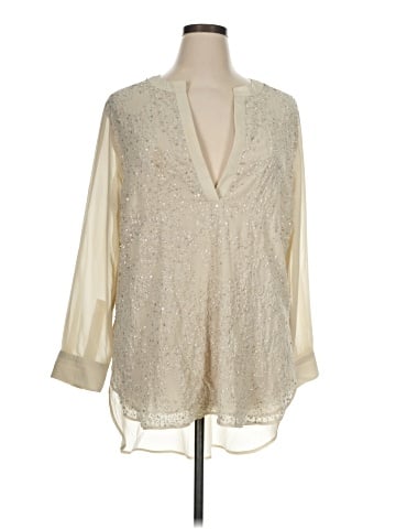 Black Label by Chico's 3/4 Sleeve Blouse (view 1)