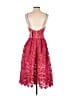 Self-Portrait 100% Polyester Hearts Red Cocktail Dress Size 6 - photo 2
