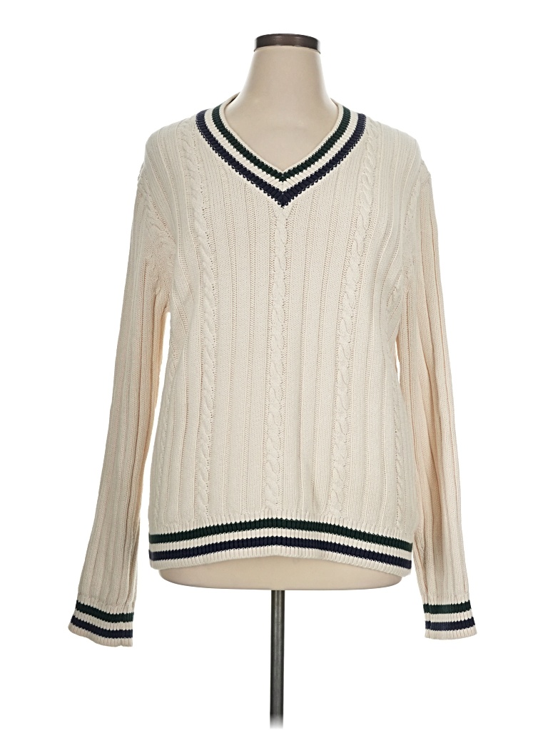 Pre-owned Jcrew Pullover Sweater In Ivory
