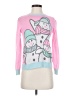 Well Worn Graphic Pink Pullover Sweater Size XS - photo 1