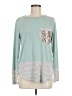 Vanilla Bay Teal Long Sleeve Top Size 6 (estimated) - photo 1