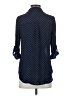 BCX 100% Polyester Polka Dots Blue 3/4 Sleeve Blouse Size S - photo 2