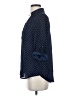 BCX 100% Polyester Polka Dots Blue 3/4 Sleeve Blouse Size S - photo 5