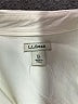 L.L.Bean 100% Cotton Solid Ivory Long Sleeve Button-Down Shirt Size XL - photo 7