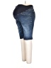Duo Maternity Blue Denim Shorts Size L - photo 1