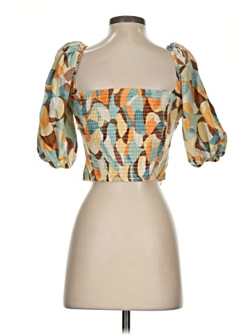 Abercrombie & Fitch Short Sleeve Blouse (view 2)