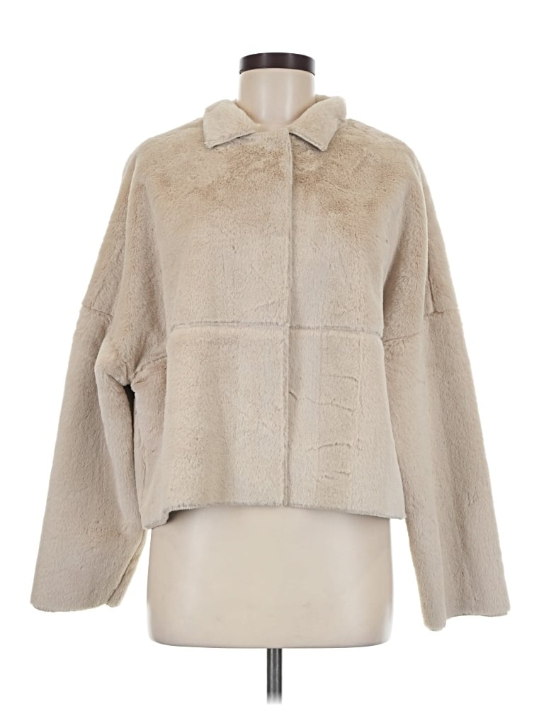 Urban Outfitters Faux Fur Jacket In Tan