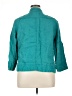 Chico's 100% Linen Teal Jacket Size XL (3) - photo 2