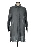 Iridium 100% Cotton Gray Long Sleeve Blouse Size L - photo 1