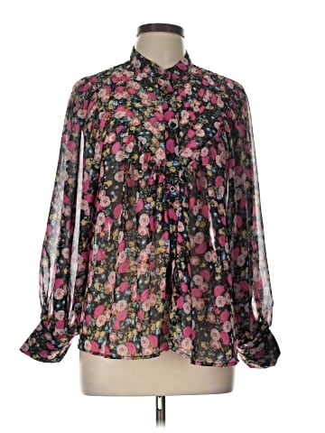 Olivaceous Long Sleeve Blouse (view 1)