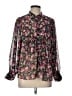 Olivaceous 100% Polyester Floral Black Long Sleeve Blouse Size L - photo 1