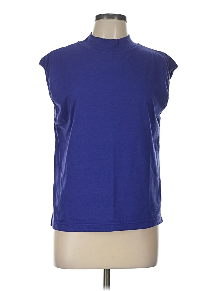 Pre-owned Assorted Brands Sleeveless T-shirt In Blue
