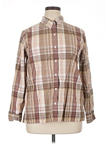 Liz Claiborne Long Sleeve Button-Down Shirt (view 1)