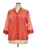 Ruby Rd. 100% Nylon Orange 3/4 Sleeve Blouse Size 18 - photo 1