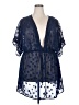 oasis 100% Polyester Blue Swimsuit Cover Up Size 2X - photo 1