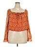 DR2 100% Polyester Orange 3/4 Sleeve Blouse Size XXL - photo 1
