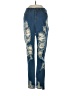 Vibrant M.I.U Print Blue Jeans Size 5 - photo 1