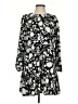 MSK 100% Polyester Print Black Casual Dress Size S - photo 1