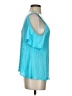 Venus 100% Rayon Teal Short Sleeve Top Size S - photo 4