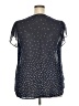Fun2Fun 100% Polyester Stars Blue Short Sleeve Blouse Size XXL - photo 2