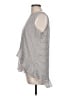 Ellen Tracy 100% Polyester Gray Sleeveless Blouse Size L - photo 5