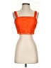 Topshop 100% Polyester Orange Tank Top Size 4 - photo 1