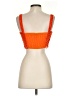Topshop 100% Polyester Orange Tank Top Size 4 - photo 2