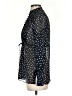 George 100% Polyester Polka Dots Black Long Sleeve Blouse Size XS - photo 5