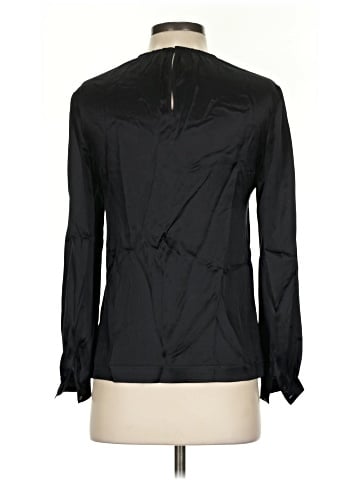 Whistles Long Sleeve Silk Top (view 2)