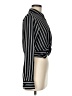 Timing Stripes Black Long Sleeve Blouse Size M - photo 4
