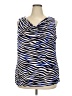 Jaclyn Smith Blue Sleeveless Blouse Size XXL - photo 1