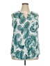 Dept222 Paisley Teal Sleeveless Blouse Size 2X - photo 1
