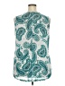 Dept222 Paisley Teal Sleeveless Blouse Size 2X - photo 2