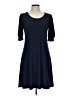 MSK Solid Blue Casual Dress Size L (estimated) - photo 1