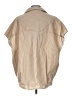 Tracy Evans Stripes Tan Short Sleeve Blouse Size L - photo 2