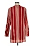 Fever Stripes Red Long Sleeve Blouse Size M - photo 2
