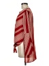 Fever Stripes Red Long Sleeve Blouse Size M - photo 5